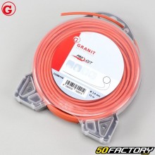 Filo per decespugliatore Ø3 mm tondo nylon Granit Orange (bobina da 15 m)