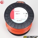 Linha Roçadora Quadrada Orange Granit Nylon 4mm (Carretel de 123m)