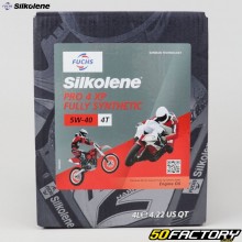 Engine Oil 4T 5W40 Silkolene Pro 4 XP 100% synthesis 4L (bib)