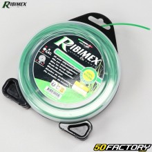 Brushcutter line Ø2.4 mm round nylon Ribimex green (15 m spool)