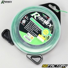 Brushcutter line Ø2 mm round nylon Ribimex green (15 m spool)