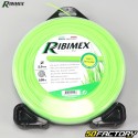 Green Ribimex nylon Ã˜2 mm square brushcutter line (105 m spool)