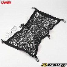 Rede elástica 6 ganchos para capacete 65x35 cm Lampa Top Net preta