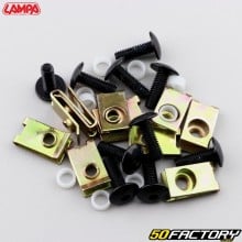 Fairing screws and clips Ø5 mm Lampa black (pack of 10)