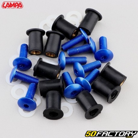 Inserti carena con bulloneria Ã˜5 mm Lampa blues (pacchetto di 10)