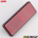 Rectangular reflector 90x35 mm to be screwed Lampa red