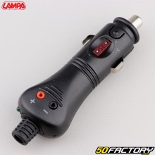 DIN power socket (cigarette lighter) 12/24V 7.5A Lampa Pin
