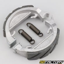 80x18 mm sapatas de freio racing Peugeot 103, MBK 51, Motobécane AV88... (roda tipo Leleu)...