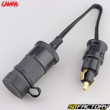 DIN 12/24V Cigarette Lighter Socket Adapter Lampa