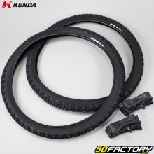 24x1.95 pneumatici per biciclette (50-507) Kenda K831 con camere d&#39;aria valvola Schrader AV 48 mm