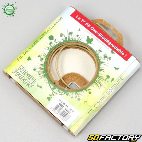 Natura Protect oxo-biodegradable round 2.4 mm brushcutter line beige (15 m spool)