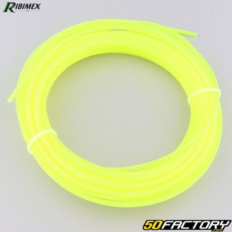 Hilo de corte Ø3 mm redondo nailon Ribimex amarillo neón (carrete de 15 m)