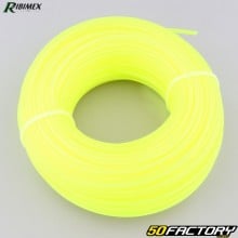 Hilo desbrozadora Ø2.7 mm redondo amarillo neón Nylon Ribimex (bobina de 50 m)