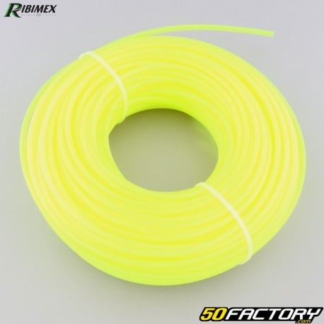 Linha de corte Ã˜3.3 mm redonda nylon Ribimex amarelo neon (carretel de 50 m)