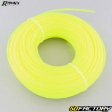 Brushcutter line Ø3.3 mm round neon yellow Ribimex nylon (50 m spool)