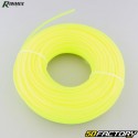 Trimmer line 3.3 mm round neon yellow Ribimex nylon (50 m spool)