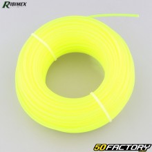 Brushcutter line Ø2.4 mm round neon yellow Ribimex nylon (50 m spool)