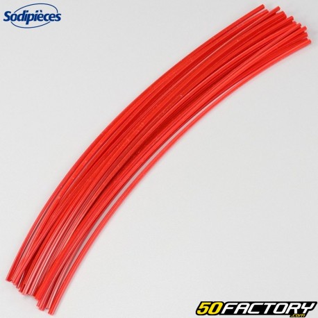 Strands of brushcutter wire Ã˜4x425 mm square Sodipieces red (lot of 26)