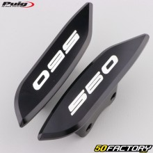 Tapas de orificios de espejo retrovisor Yamaha Tmax 560 (2020 - 2021) Puig negros