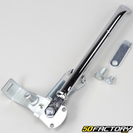 Smooth 300 mm side stand reversible (square arm) Peugeot 103 SPX,  RCX, MBK 51... chrome