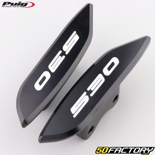 Capas de proteção de espelho Yamaha Tmax 530 (2012 - 2019) pretas Puig