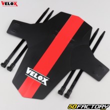 Velox front bike mudguard black and red