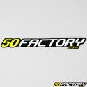 Pegatina 50 Factory 18 cm amarillo alta resistencia