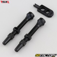 Válvulas para pneus sem câmara Presta 44 mm bicicleta Velox (conjunto de 2)