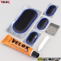 Kit de reparación de pinchazos para neumáticos de bicicleta MTB Tubeless con parches Vélox