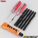 Tubeless MTB bicycle tire puncture repair kit with 85 mm &quot;braids&quot; Velox