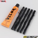 Tubeless MTB bicycle tire puncture repair kit with 85 mm &quot;braids&quot; Velox
