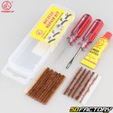 Tubeless bike tire puncture repair kit with &quot;braid&quot; bits Thumbs Up