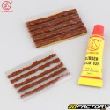 Tubeless bike tire puncture repair kit with &quot;braid&quot; bits Thumbs Up