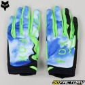 Gloves cross Fox Racing 180 Black and Green Atlases