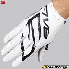 Gants cross Five MXF Race blancs