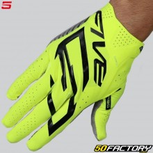 Guanti cross Five MXF Race giallo neon