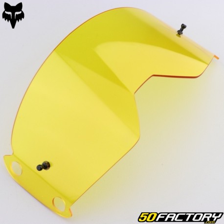Maskenbildschirm Fox Racing Visier mit klarem gelben Abreißsystem