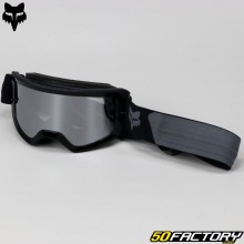 Crossbrille Fox Racing Main Core schwarz mit silberfarbenem Iridiumvisier 