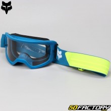 Crossbrille Fox Racing Main Core blau und neongelb mit Klarvisier 