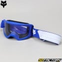 Óculos Fox Racing Tela transparente azul e branca do núcleo principal