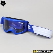 Gafas Fox Racing Main Core azul y blanco lente transparente