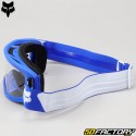 Óculos Fox Racing Tela transparente azul e branca do núcleo principal
