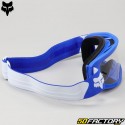 Masque Fox Racing Main Core bleu et blanc écran clair