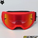 Masque Fox Racing Main Core rouge fluo écran iridium rouge