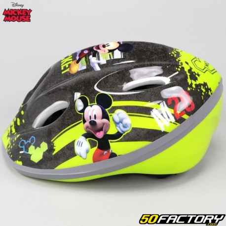 Capacete de bicicleta infantil Mickey Mouse verde