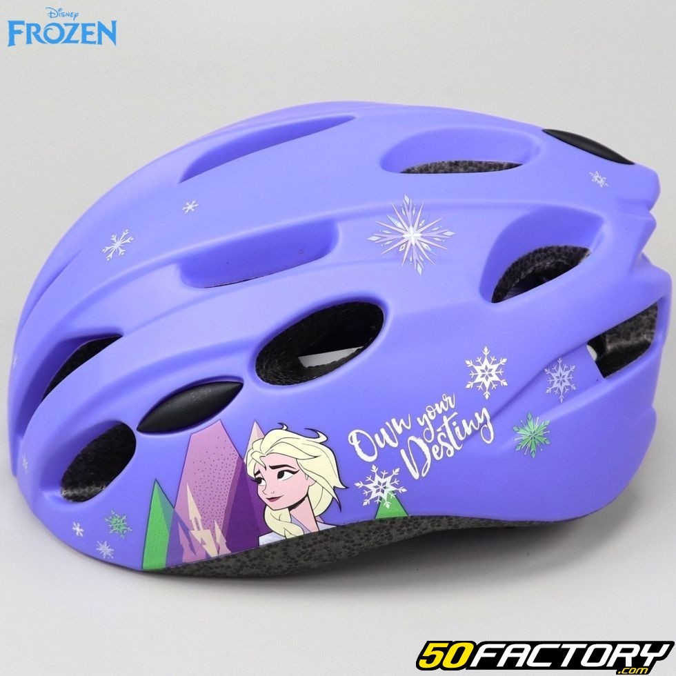 Casque vélo enfant Frozen II violet – Équipement jeune cycliste