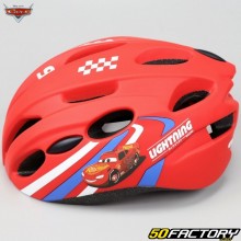 Capacete de bicicleta infantil Cars XNUMX vermelho VXNUMX