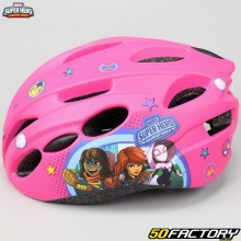 Capacete de bicicleta infantil Super Hero Adventures rosa
