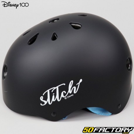 Casco de bicicleta infantil Disney 100 Stitch negro