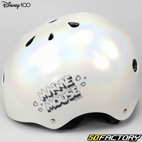 Fahrradhelm für Kinder Disney 100 Minnie Mouse grau holografisch